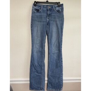 Wrangler Jeans Womens 3 Boot Cut Low Rise‎ Medium Wash Stretch Denim 26x32